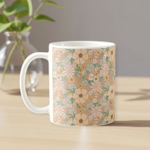 Flower cup Boho flower cup Cottage heart cup