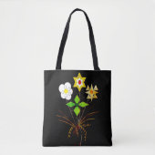 "Flower Delivery" Shoulder Tote Tasche (Vorderseite)