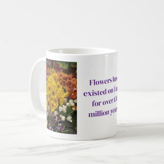 Flower design coffee mug kaffeetasse (Vorderseite Links)