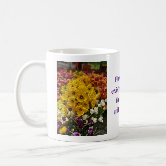 Flower design coffee mug kaffeetasse (Links)