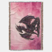 Flower-Drache | Botanischer Fantasy-Drache Decke (Vorderseite Vertikal)
