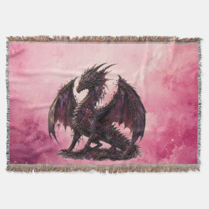 Flower-Drache   Botanischer Fantasy-Drache Decke