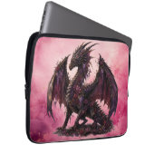 Flower-Drache | Botanischer Fantasy-Drache Laptopschutzhülle (Vorne Rechts)