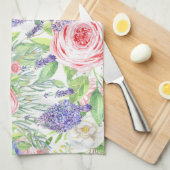 Flower Drawing Easy Geschirrtuch (Viertel Falte)