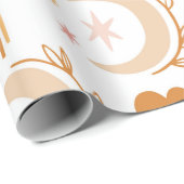 Flower Drawing Geschenkpapier (Rolleneckpunkt)