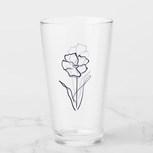Flower drawing  glas (Vorderseite)