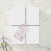 Flower Dreamy Soft Sweet 16 Birthday Gift Tag Geschenkanhänger (Mit Garn)