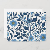 Flower Duet Feiertagspostkarte (Vorne/Hinten)