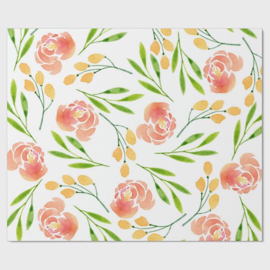 Flower Earrings Geschenkpapier (Flach)