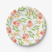 Flower Earrings Pappteller (Vorderseite)