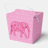 Flower elephant - fuchsia pink geschenkschachtel (Rückseite)