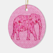 Flower elephant - fuchsia pink keramikornament (Links)