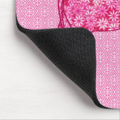 Flower elephant - fuchsia pink mousepad (Ecke)