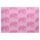 Flower elephant - fuchsia pink stoff (Fat Quarter (45,7 x 55,9 cm))