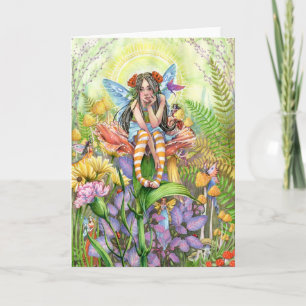 Flower Fairy Greeting Card Karte