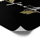 Flower Faith God Cursive Writing Jesus Cross Art O Poster (Ecke)