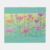 Flower Field Fleecedecke (Vorderseite (Horizontal))