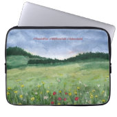 Flower Field Landscape Laptopschutzhülle (Vorderseite)