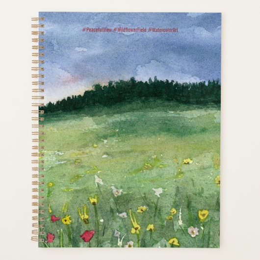 Flower Field Landscape Spiral Planer (Vorderseite)