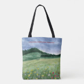 Flower Field Landscape  Tasche (Rückseite)