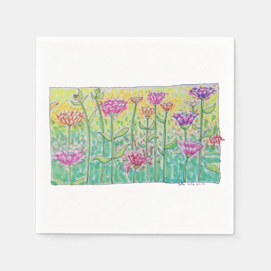 Flower Field Serviette (Vorderseite)