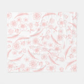 flower fleecedecke (Vorderseite (Horizontal))
