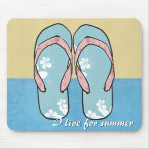 Flower Flipflops Mousepad