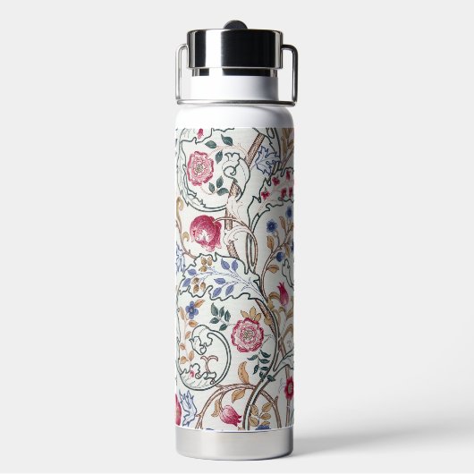 Flower, Floral Pattern, William Morris Trinkflasche (Hinten)