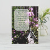 Flower Garden Art Brautparty Einladung (Stehend Vorderseite)