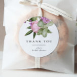 Flower Garden Bridal Shower Favor Runder Aufkleber<br><div class="desc">Add a sweet finishing touch to your celebration with this Flower Garden Bridal Shower Favor Classic Round Sticker, featuring delicate botanical florals and modern minimalist typography. The soft garden-inspired design pairs beautifully with favor bags, boxes, envelopes, and treat packaging. Perfect for bridal showers or engagement celebrations, these stickers add an...</div>