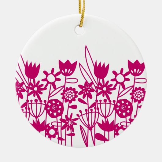 FLOWER GARDEN KERAMIK ORNAMENT (Vorne)