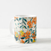 Flower Garden. Small Cute Florals and Branches Swe Kaffeetasse (Vorderseite Links)