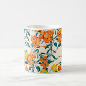 Flower Garden. Small Cute Florals and Branches Swe Kaffeetasse (Mittel)