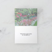 Flower Garden Thank You Folded Card Dankeskarte (Innenseite)