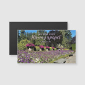 Flower Gardens God's Way is Perfect Psalm Magnet (Vorne/Hinten)
