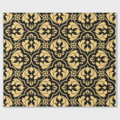 Flower geometric pattern. Seamless vintage backgro Geschenkpapier (Flach)