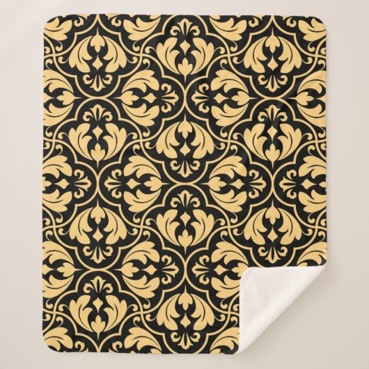 Flower geometric pattern. Seamless vintage backgro Sherpadecke (Vorderseite)