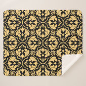 Flower geometric pattern. Seamless vintage backgro Sherpadecke (Vorderseite (Horizontal))