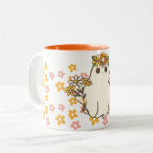 Flower Ghost Zweifarbige Tasse (Vorderseite Links)