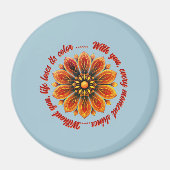 FLOWER GIFT MOM DAUGHTER SISTER TEACHER FRIEND MAGNET (Vorne)