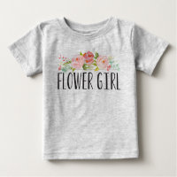 Flower Girl Baby T-Shirt | Bridesmaid