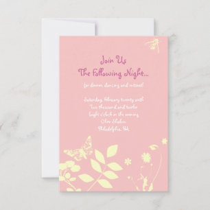 Flower Girl Bar Bat Mitzvah Einladung Party Card