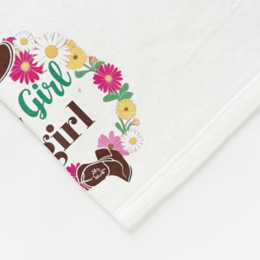 Flower Girl Cowgirl Fleecedecke (Ecke)