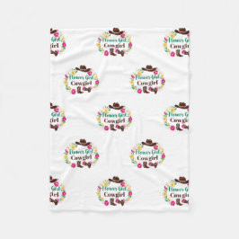 Flower Girl Cowgirl Fleecedecke