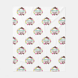 Flower Girl Cowgirl Fleecedecke