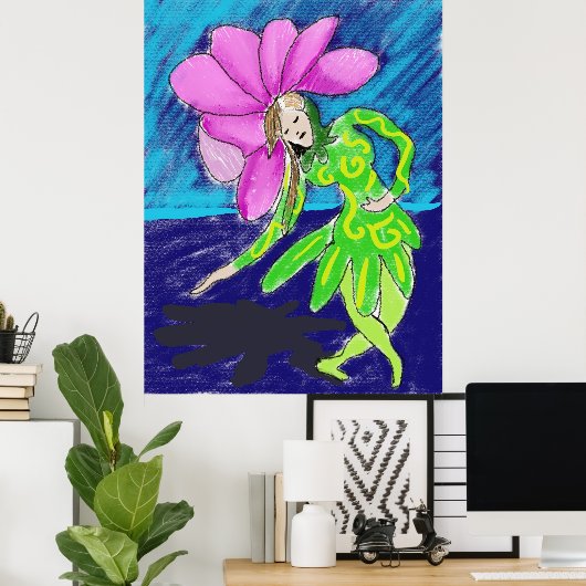 Flower Girl Dancer Poster (Heimbüro)