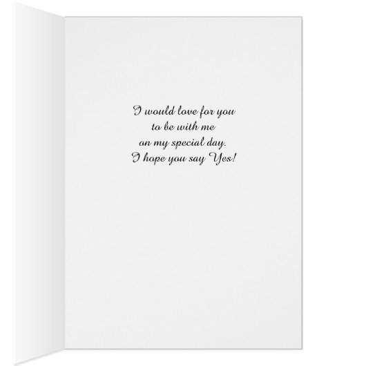 Flower Girl Einladung zum Cousin, Pastell-Blume (Innen (Rechts))