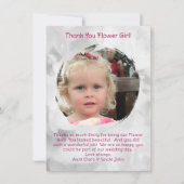Flower Girl-Foto Vielen Dank für Ihre Nachricht Dankeskarte (Vorderseite)