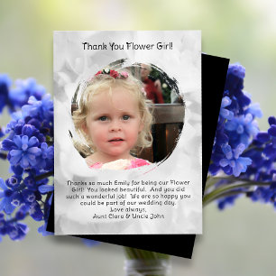 Flower Girl-Foto Vielen Dank für Ihre Nachricht Dankeskarte