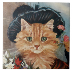 „Flower Girl Gypsy Kitten“ von GL Barnes Fliese